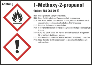 HEIN GHS-Etiketten 1-Meth-2-pro   817004 