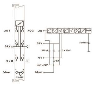 WAGO 750-552 2-Kanal-Analogausgang,0 