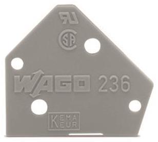 WAGO 236-400 Abschlussplatte,1mm 
