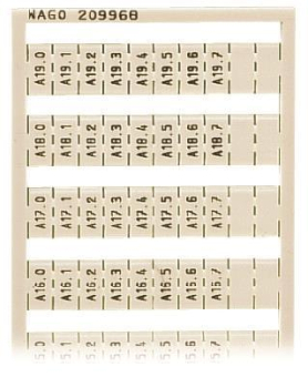 WAGO 209-968 WSB-Beschriftungskarte, als 