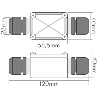 Nobile Verteilerbox 2-fach    7610061100 