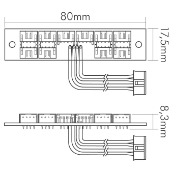 Nobile LED Verteiler 4-polig  8099110401 