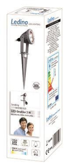 LEDINO LED-Gartenstrah. 3W IP54 Sendling 