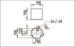 RIDI Anbaudownlight, IP 20, LED- 0321916 