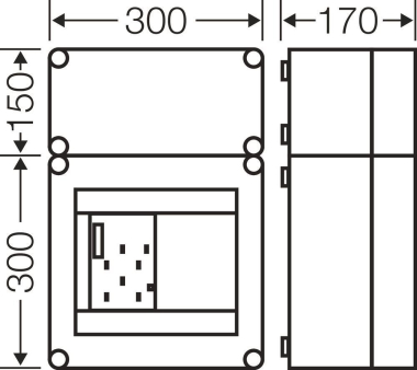 HENS Mi-Zählergehäuse Mi 2312,   Mi 2312 