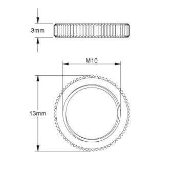 HKL Kordelmutter M10                 344 