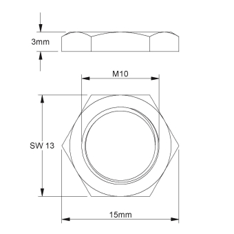 HKL Sechskantmutter M10              347 