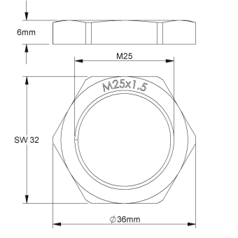 HKL Sechskantmutter              1420M25 