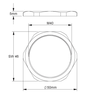 Kleinhuis Sechskantmutter M40     420M40 