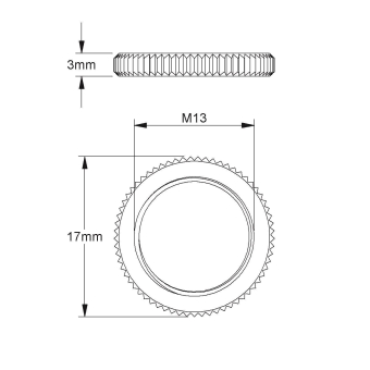 HKL MS Kordelmutter M13             345M 
