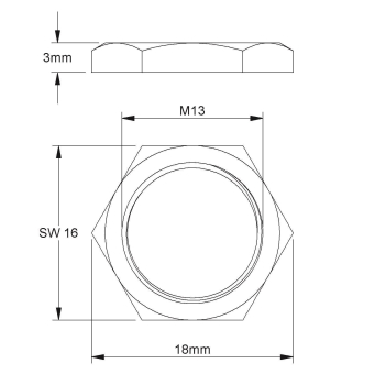 HKL MS Sechskantmutter              348M 