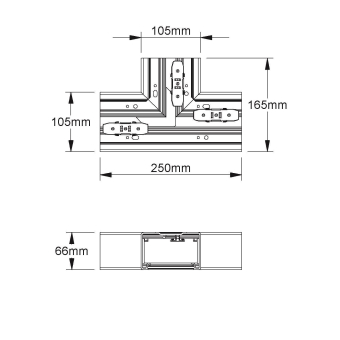 Kleinhuis T-Stück BS 65X105/80  BT1058.3 