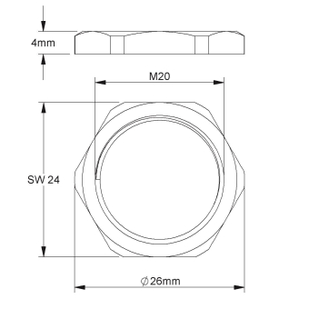 Kleinhuis Sechskantmutter M16     420M16 