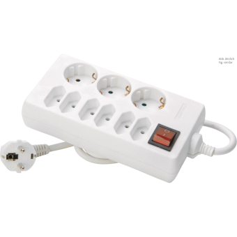 KOPP Steckdosenleiste 3+6-fach 129802002 