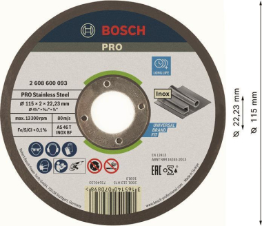 Bosch Trennscheibe gerade     2608600093 