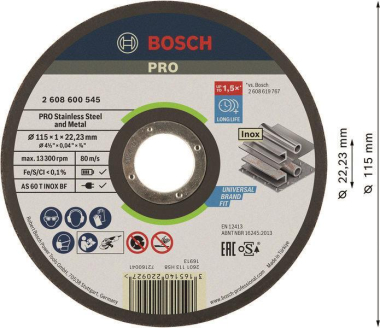 Bosch Trennscheibe gerade     2608600545 