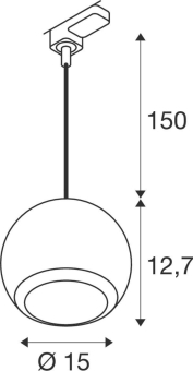 SLV LIGHT EYE  150 3  Pendel-    1008177 