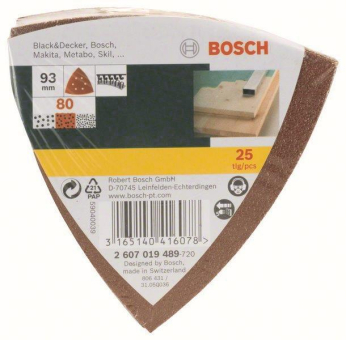 Bosch Schleifblatt-Set        2607019489 