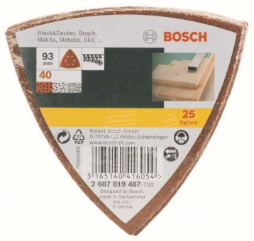 Bosch Schleifblatt-Set        2607019487 