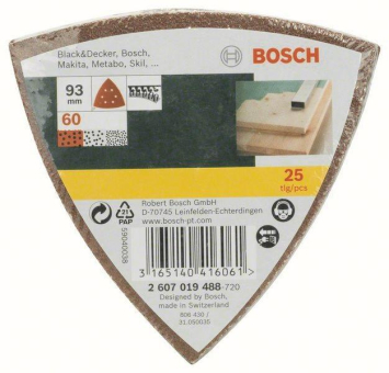Bosch Schleifblatt-Set        2607019488 