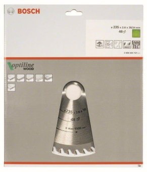 Bosch Kreissägeblatt Optiline 2608640727 
