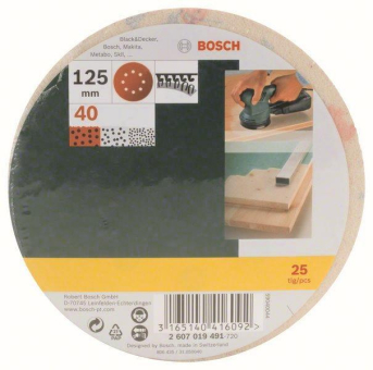 Bosch Schleifblatt-Set        2607019491 