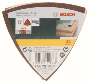 Bosch Schleifblatt-Set        2607019490 