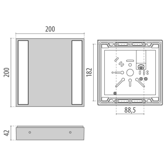 PIL LED-Anbauleuchte 3000K 23.5W 3105852 