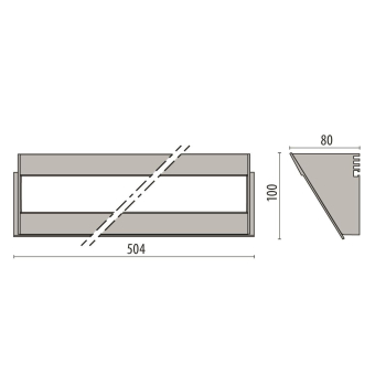 PII OMBRA 500 ELL 18W 3000K       304934 