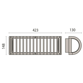 PII NIKKO+45/G 10LED 15W DA 3000K 303107 