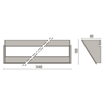 PII OMBRA 1500 S/M 30° 54W 3000K  304957 
