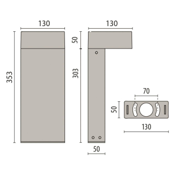PIL Poller und Gartenleuchte      304618 