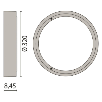 PIL LED Wand und Deckenleuchte    304169 