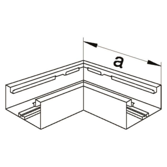Hager Flachwinkel Grundprofil  R88657035 