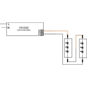 BRUM LED-Konverter 350mA 1-7,2W 17612000 
