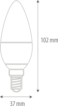 mlight LED-Kerze 4W 230V E14     01-9147 