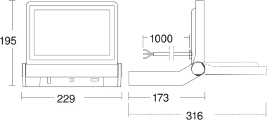 Steinel LED-Strahler 43 XLED ONE XL weiß 