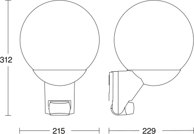Steinel Sensorleuchte Außen L585 L585 WE 