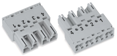 WAGO 770-254 Stecker,4-polig,grau 