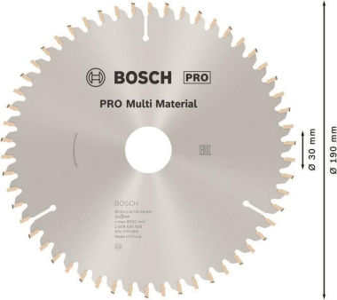 Bosch Kreissägeblatt Multi    2608640509 
