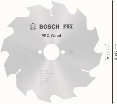 Bosch Kreissägeblatt Optiline 2608641187 