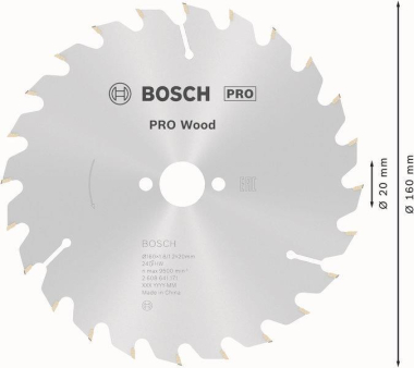 Bosch Kreissägeblatt Optiline 2608641171 