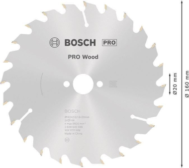Bosch Sägeblatt KSB160/24WZ16 2608640596 