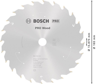 Bosch 2608837681 CSB      CSB WO 165 T24 