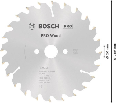 Bosch Kreissägeblatt Optiline 2608640592 