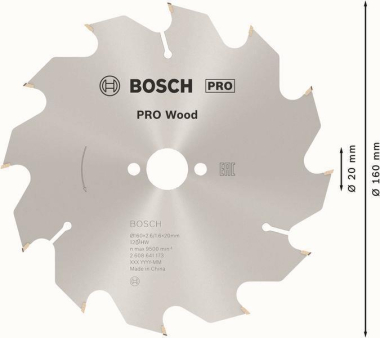 Bosch Kreissägeblatt Optiline 2608641173 