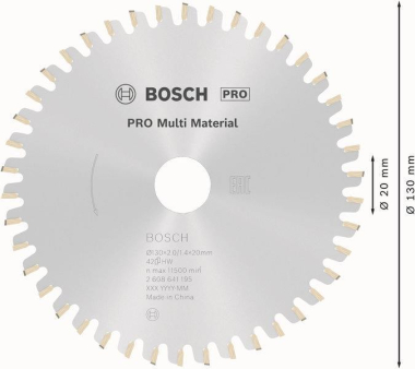 Bosch Kreissägeblatt Multi    2608641195 