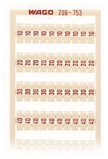WAGO 209-753 WSB-Beschriftungskarte, als 