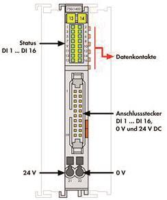 WAGO 750-1402 16-Kanal-Digitaleingang,DC 