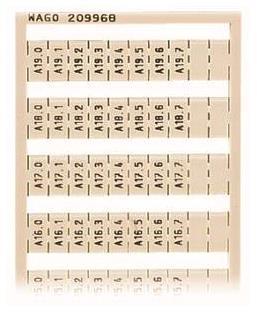 WAGO 209-968 WSB-Beschriftungskarte, als 
